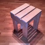 Simple DIY stool built using boards