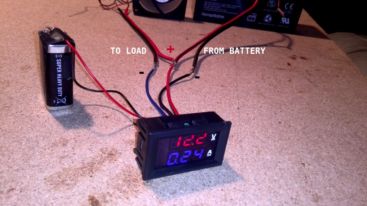 How to wire digital dual display volt- and ammeter - DIY Projects