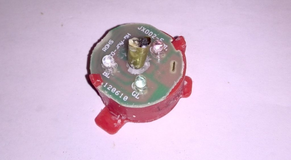 What is inside of the color changing candles