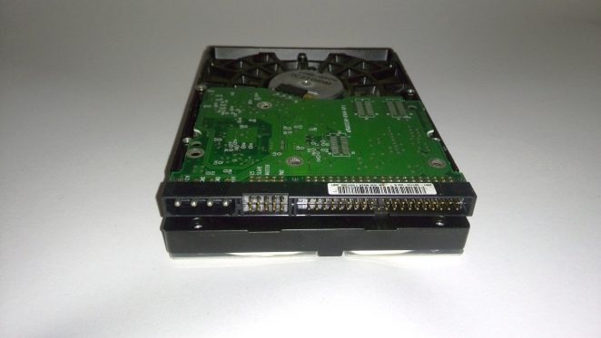 WD200EB HDD bottom and connectors view