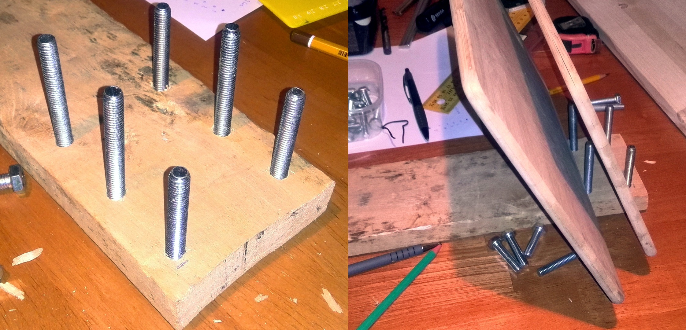 http://diyprojects.eu/wp-content/uploads/2017/02/wooden-cutting-boards-rack-holder-testing-distance-with-bolts.jpg