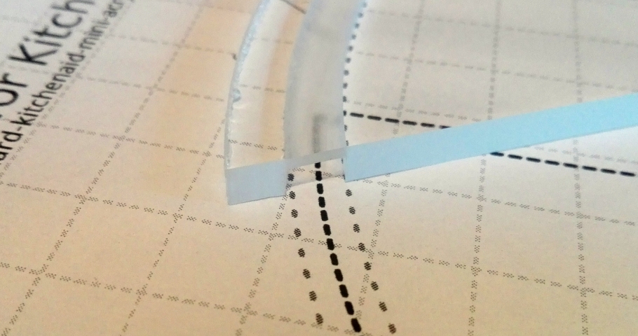 Routed circular groove in 5mm acrylic glass